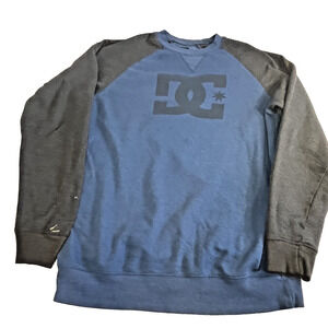 DC Shoes Crewneck Sweatshirt Mens Large Blue